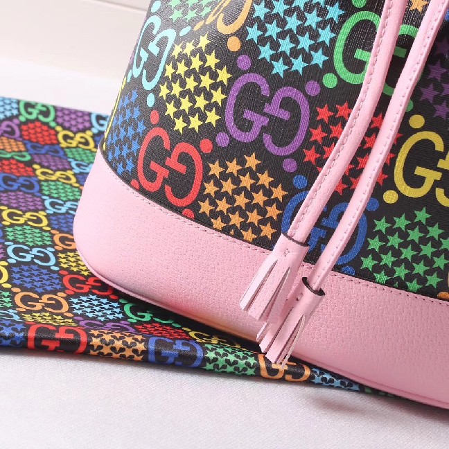 Gucci GG Psychedelic bucket bag 598149 Pink?? - Click Image to Close